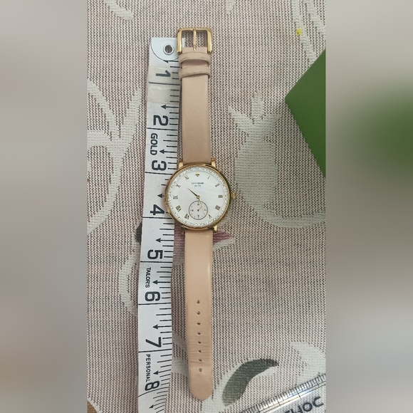 Authentic Kate Spade Gold-Tone And Vachetta Leather Monterey Watch - Picture 8 of 15